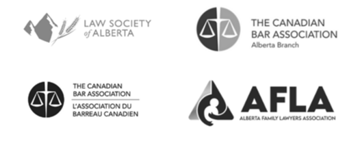 Professional Badges - Law Society of Alberta, Canadian Bar Association, Alberta Family Lawyers Association